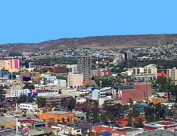 die Millionenmetropole Tijuana liegt in unmittelbarer Nachbarschaft zum kalifornischen San Diego, direkt an der Grenze Mexico - USA