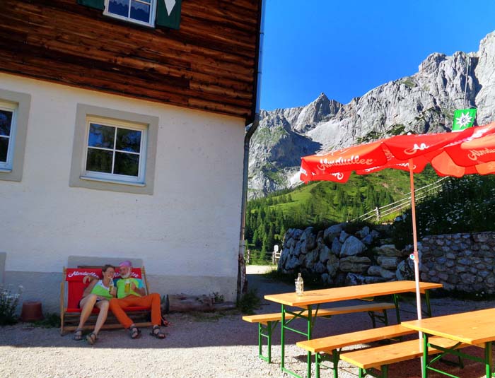 noch ein Tipp zum Abschluss: über die gemütliche Austriahütte ...