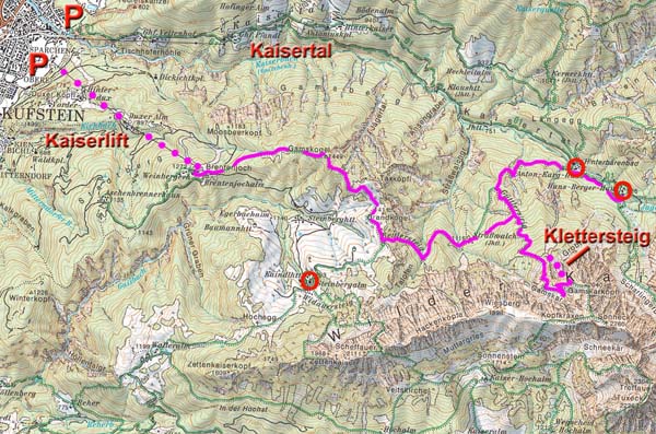 Karte Brentenjoch-Hinterbärenbad
