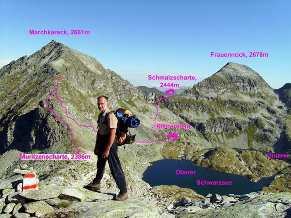am Tauern-Höhenweg zwischen Muritzenscharte und Schmalzscharte
