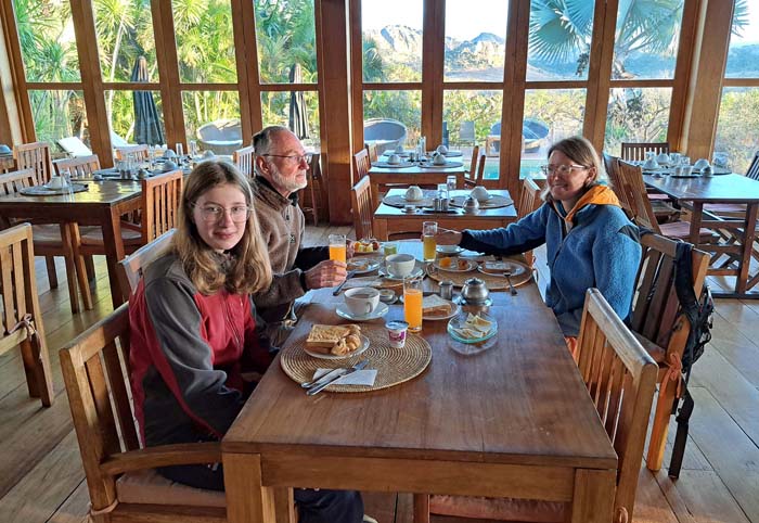 ... wo wir uns schon in aller Früh für die Touren stärken können ... wo wir uns schon in aller Früh für die Touren stärken können
