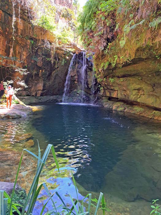 ... und wenige Minuten später den etwas größeren Kessel des Schwarzen Teichs erreichen ... und wenige Minuten später den etwas größeren Kessel des Schwarzen Teichs erreichen