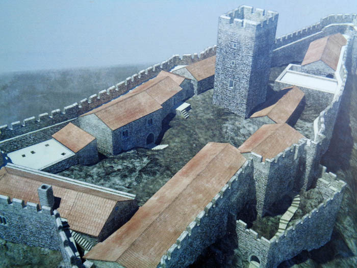 die Burg im 13. Jahrhundert ...