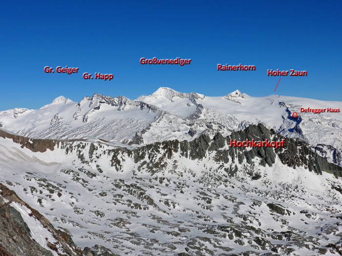 Gipfelblick von der Ogasilspitze übers Hochkar gegen NO