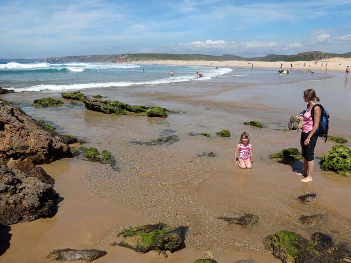 auch die Praia Bordeira gehört zu unseren Lieblingsplätzen, ...