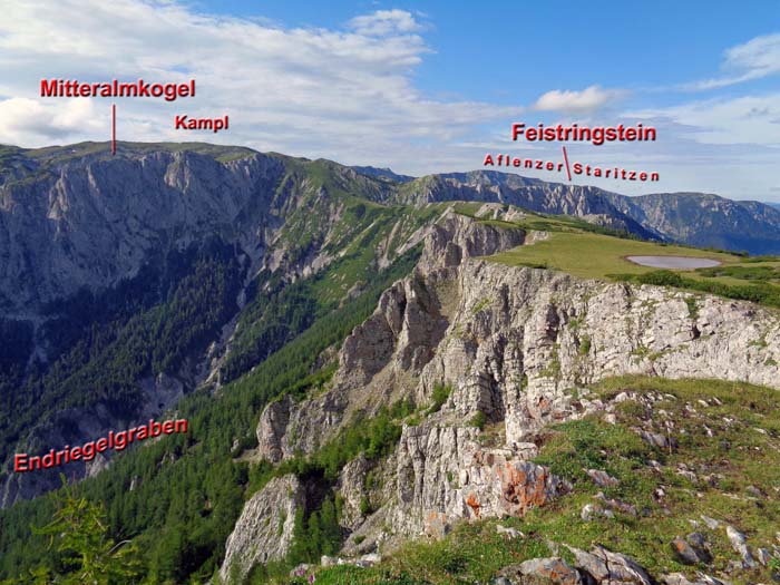 ... und im Norden; am Feistringstein wartet der nächste Klettersteig