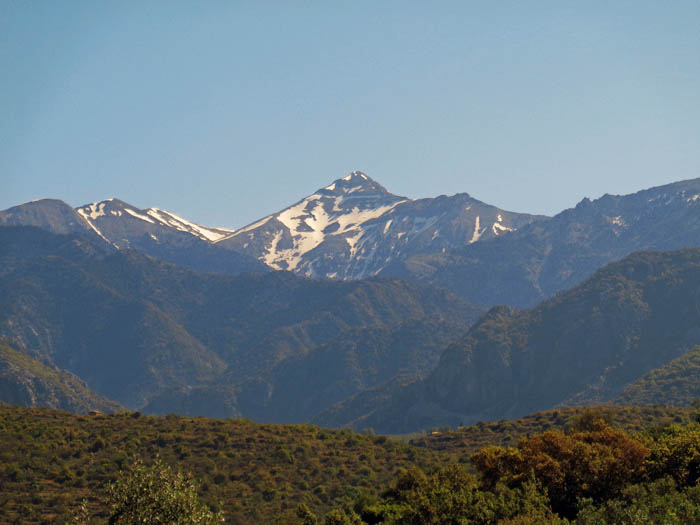 ... des 2405 m hohen Taýgetos, des höchsten Bergs auf dem Peloponnes