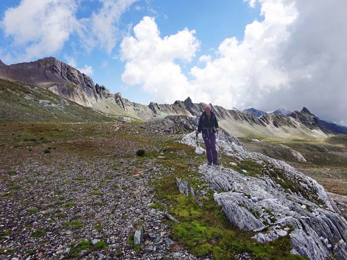 im Osten der lange Grat von der Reichenberger Spitze zur Grauen Wand im Osten der lange Grat von der Reichenberger Spitze zur Grauen Wand