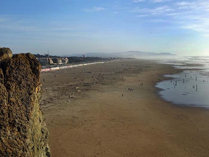 über den Ocean Beach gelangen wir zurück zum Golden Gate Park, ...