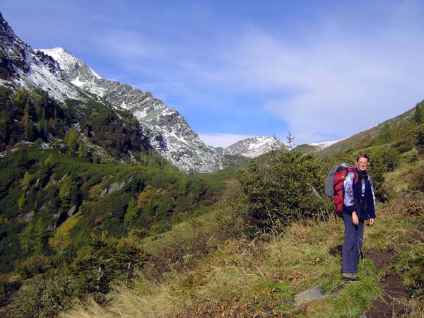 Heidelbeeren und Neuschnee - das schöne Hochtal oberhalb der Kaltherbergalm