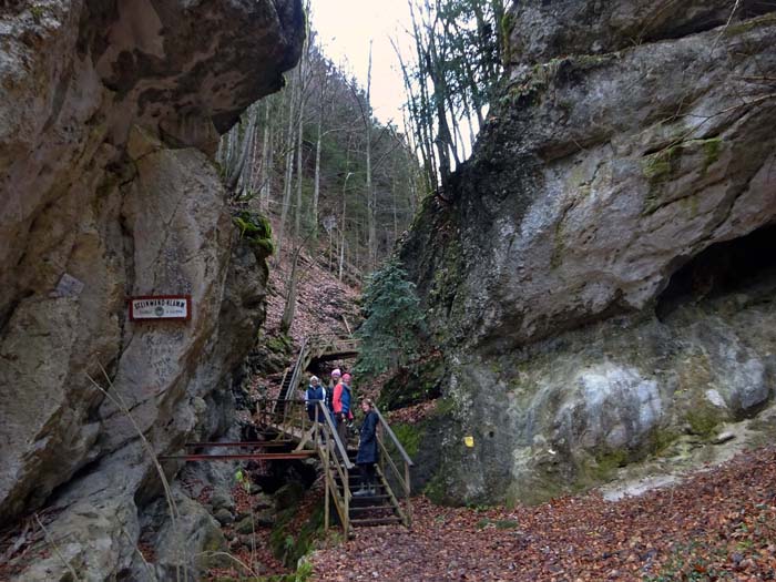die Steinwandklamm ist eine der wildesten Karstklammen Niederösterreichs und wurde bereits 1884 touristisch erschlossen