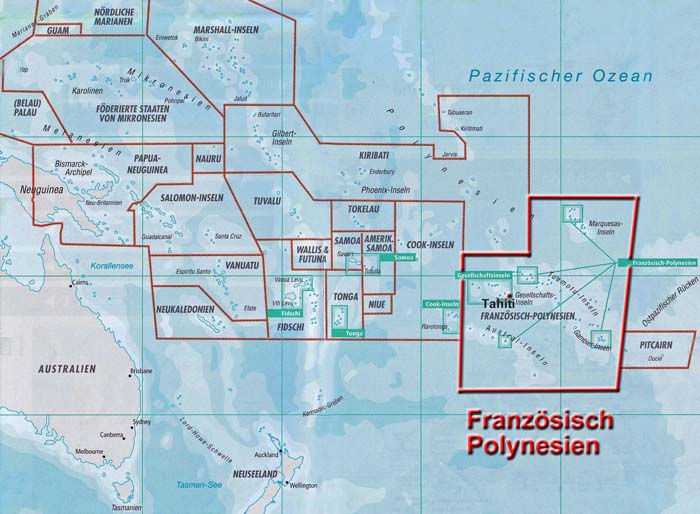 Übersicht Südsee/Französisch Polynesien