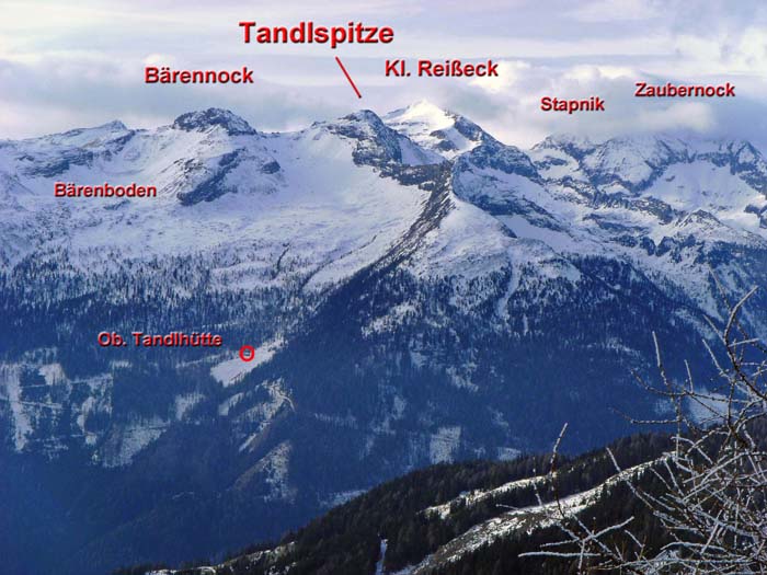 die Tandlspitze und ihre Trabanten von ONO (Aufstieg zum Stubeck)