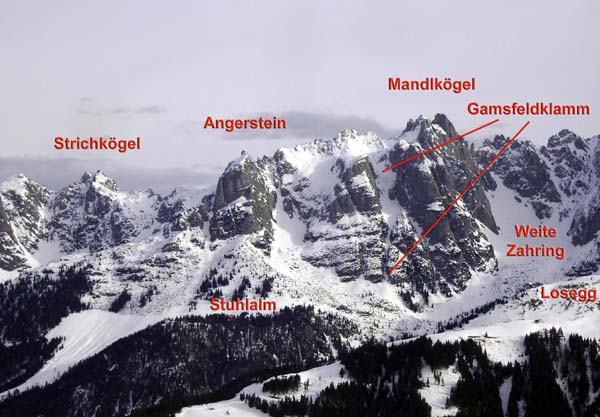 unser Klettergebiet im Winterkleid v.SW (Gerzkopf)