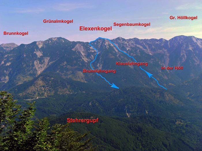 Sommerbild der Lahngangrunde von SW (Zimnitz-Südostkamm)